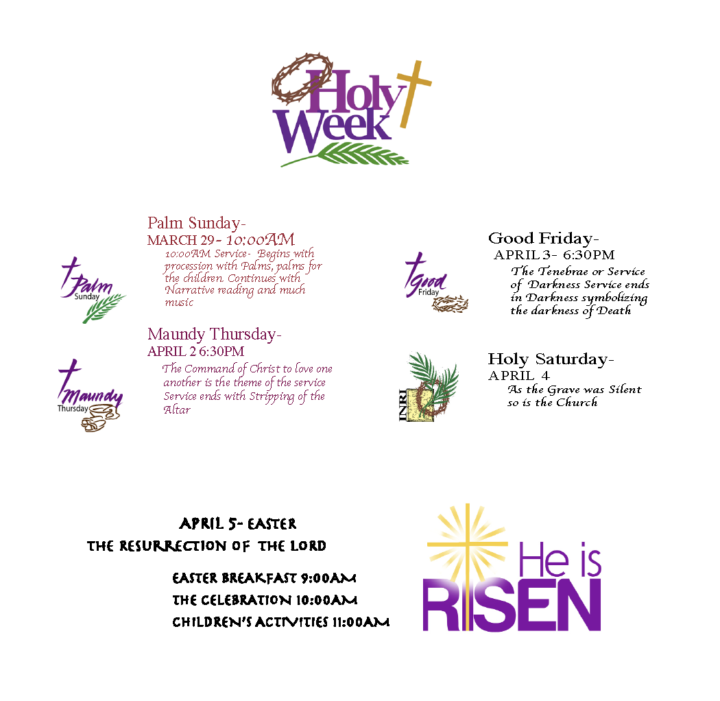 2026 Holy Week