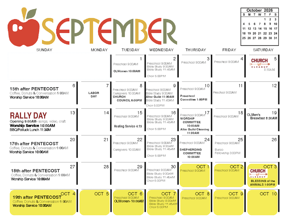 Sept Cal